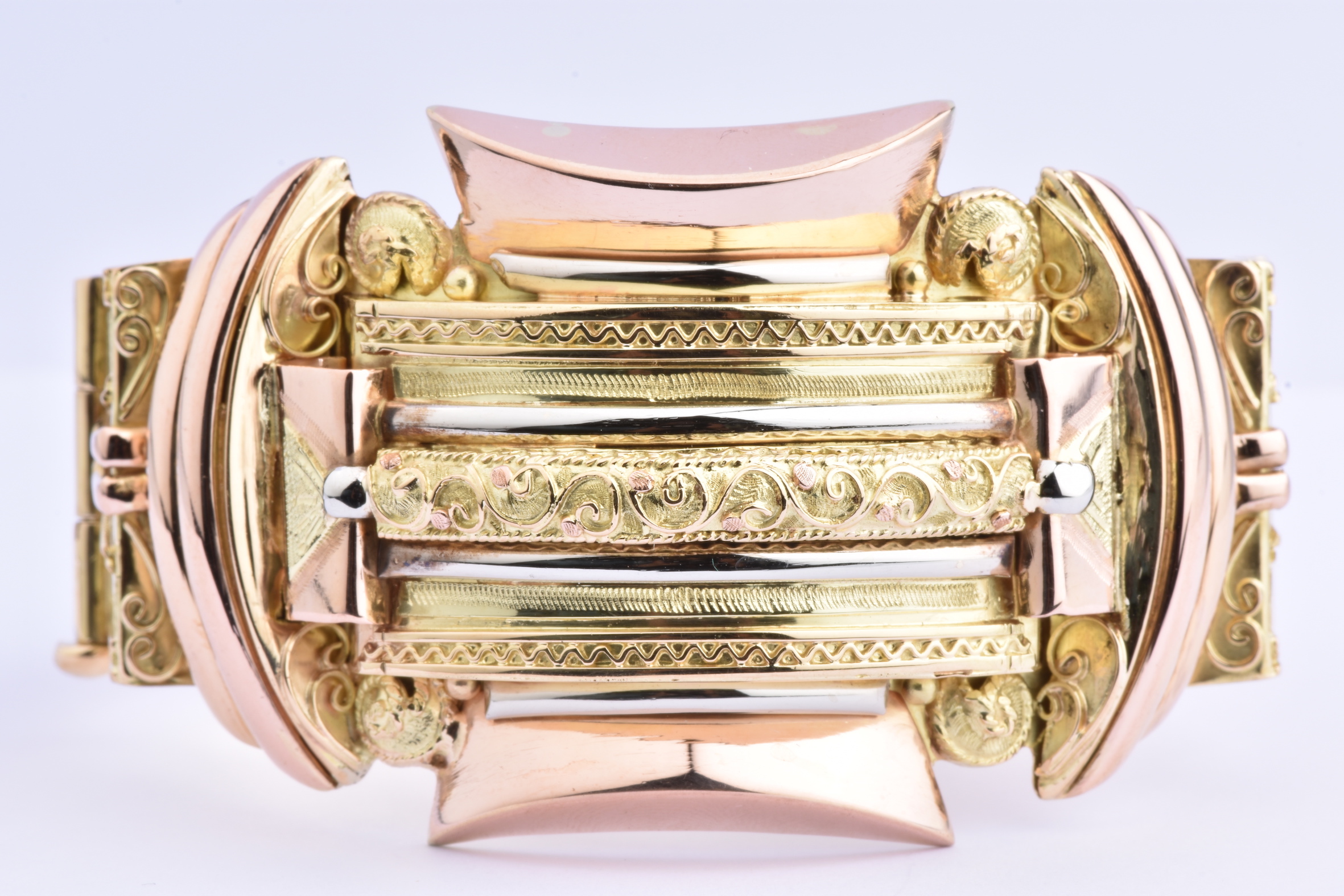Bracelet Or 18 Carats 'Toi Et Moi' Avec Rubis - Magnifique, 10.46g