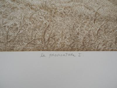 Michel PARADIS : La promenade - Gravure Originale Signée 2