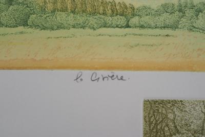 Michel PARADIS : Champ de verdure - Gravure Originale Signée 2