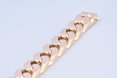 Grand bracelet d’identité en or jaune 18 carats (750 millièmes) 2