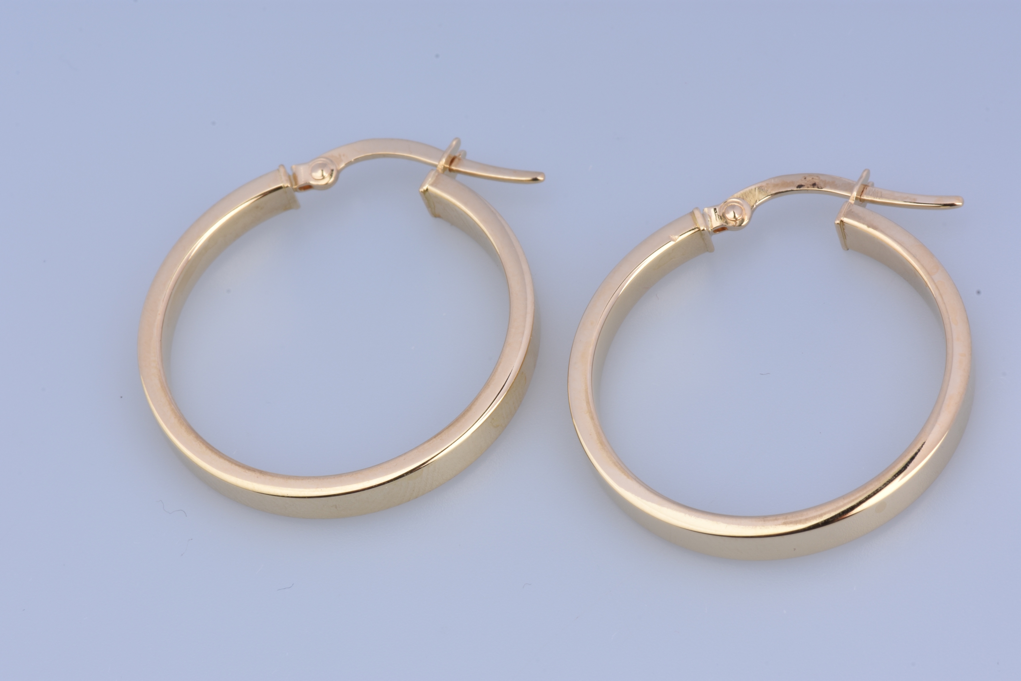 Boucles D'oreilles Créoles En Or Jaune 9 Carats | Diamètre 10mm à 20mm | Neuf Avec étiquettes