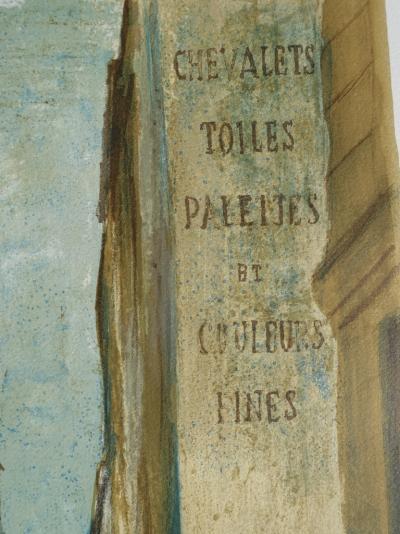 Gilles FABRE - Quartier médiéval - Lithographie originale signée et numérotée 2