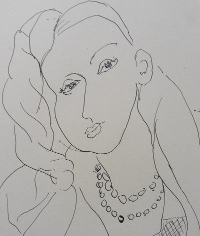 Henri MATISSE (d’après) - Femme au collier de perles, 1943 - Lithographie signée 2