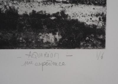 Fred MARTIN : Aquarium - Gravure Originale Signée 2