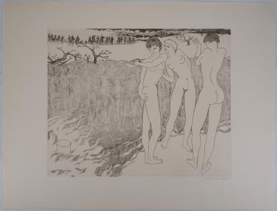 COPREAUX : Femme nues, gravure originale signée 2