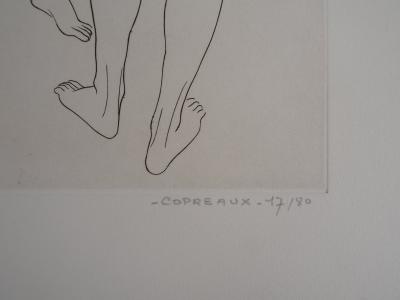 COPREAUX : Femme nues, gravure originale signée 2