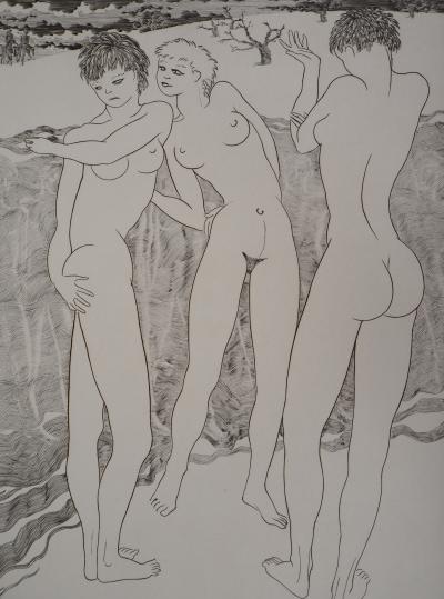 COPREAUX : Femme nues, gravure originale signée 2