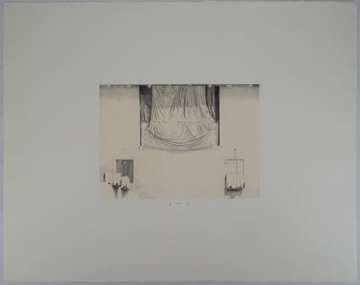Jacques MURON : Rideau - Gravure Originale Signée 2