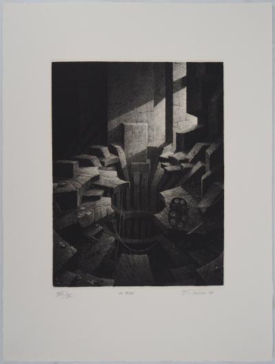 Gérard TRIGNAC : La mine - Gravure Originale Signée 2