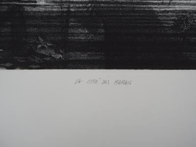 Gérard TRIGNAC : La cité des marais - Gravure Originale Signée 2