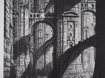 Gérard TRIGNAC : La cité des marais - Gravure Originale Signée 2