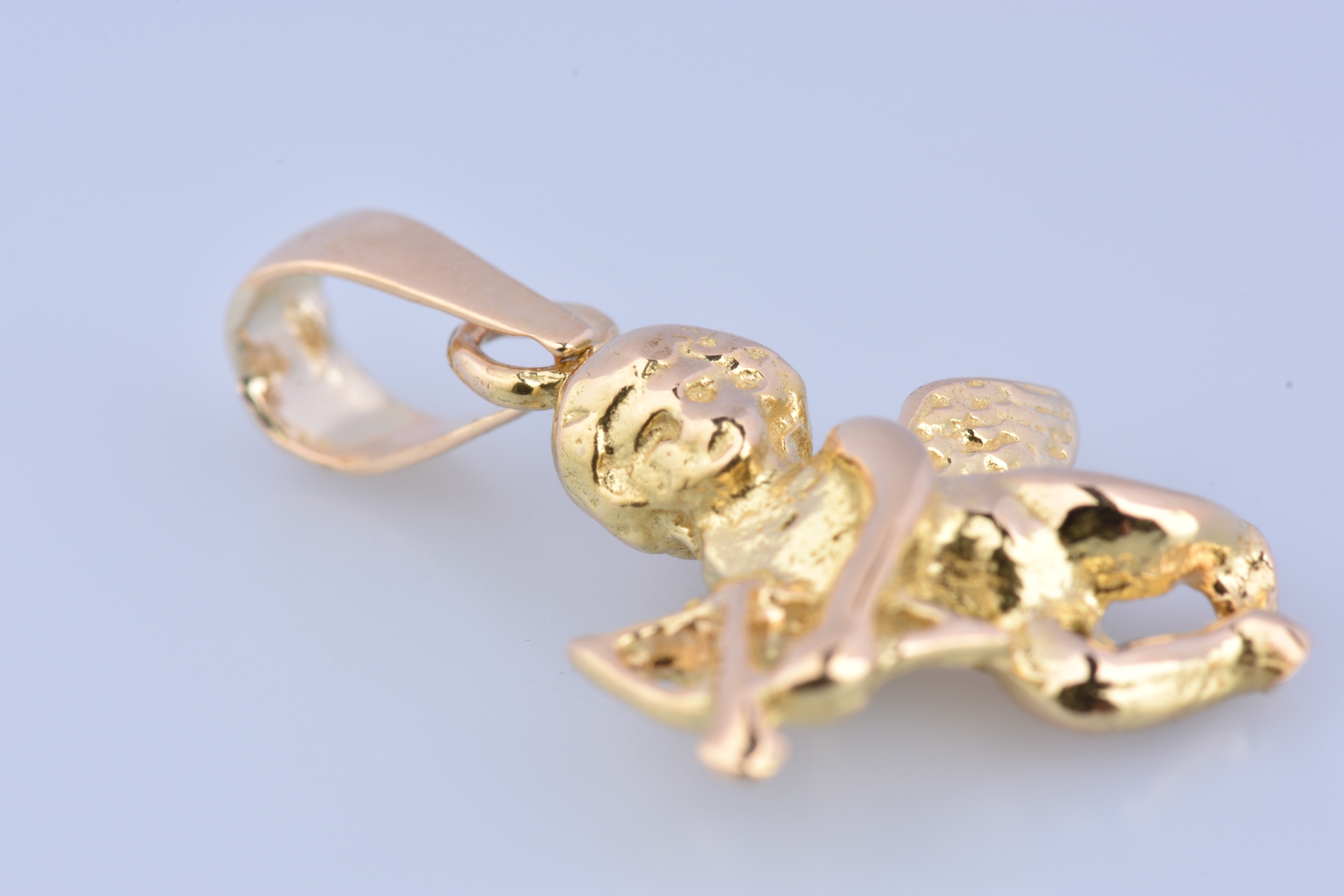 Pendentif Ange En Or Jaune 18 Carats - Bijou Occasion