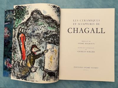 Marc CHAGALL - Les céramiques et sculptures, 1972 - Lithographie originale 2