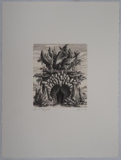 François HOUTIN - 12ème Nymphe, gravure originale signée 2