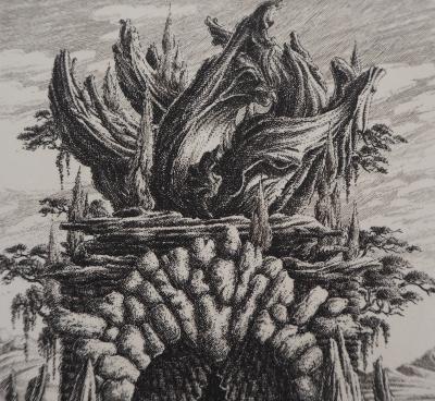 François HOUTIN - 12ème Nymphe, gravure originale signée 2