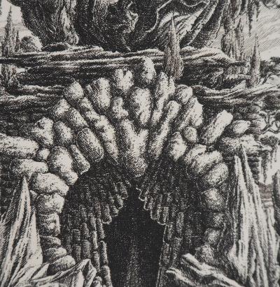 François HOUTIN - 12ème Nymphe, gravure originale signée 2