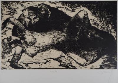 Francis MOCKEL : Couple - Gravure Originale Signée 2