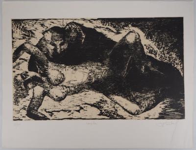 Francis MOCKEL : Couple - Gravure Originale Signée 2