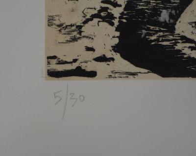 Francis MOCKEL : Couple - Gravure Originale Signée 2