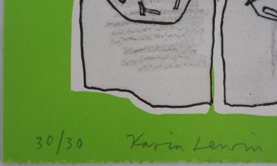 Karin LEWIN - Deux silhouettes - Lithographie Originale Signée 2