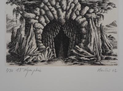François HOUTIN - 12ème Nymphe, gravure originale signée 2