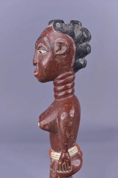 ART ETHNIQUE AFRICAIN :Fétiche / statuette colon baoulé de Côte d’Ivoire 107 2