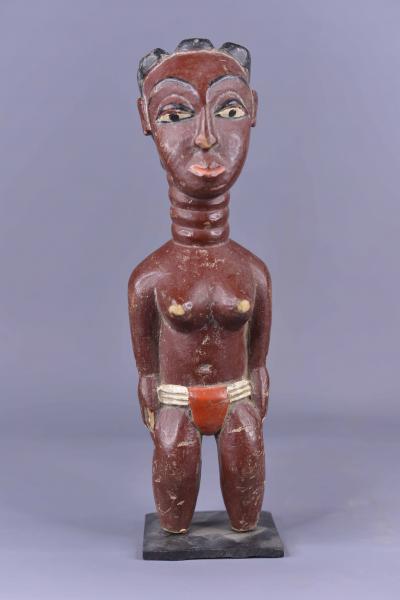 ART ETHNIQUE AFRICAIN :Fétiche / statuette colon baoulé de Côte d’Ivoire 107 2