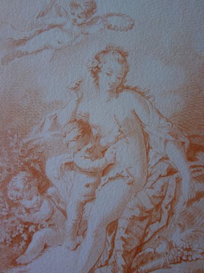 François BOUCHER (d’après) : Vénus avec Héros - Gravure 2