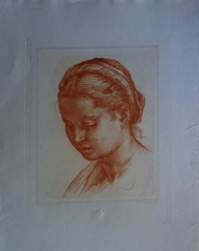 Andrea DEL SARTO (d’après) : Portrait de femme - Gravure 2