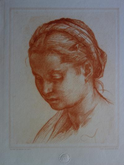 Andrea DEL SARTO (d’après) : Portrait de femme - Gravure 2