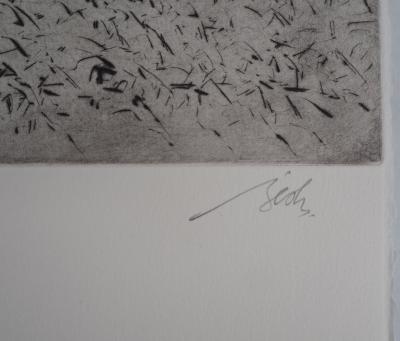 François BEALU : Chemin de traverse - Gravure Originale Signée 2