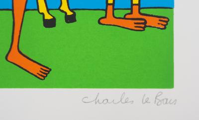 Charles LE BARS : Rencontre - Sérigraphie Originale Signée 2