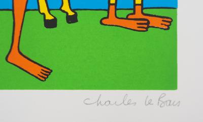 Charles LE BARS - Encounter, original signed screenprint 2