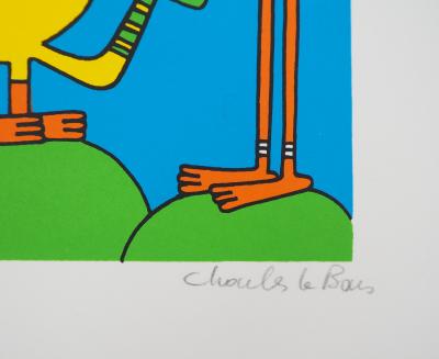 Charles LE BARS : La parade - Sérigraphie Originale Signée 2