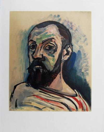 Henri MATISSE (d’après) : Autoportrait, 1954 - Lithographie 2