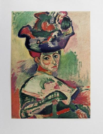 Henri MATISSE (d’après) : Femme au chapeau, 1954 - Lithographie Signée 2