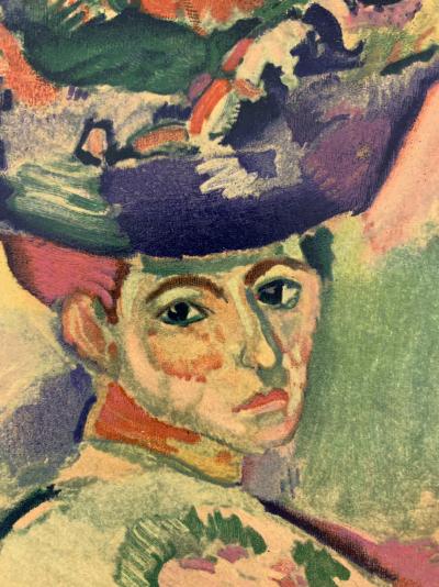 Henri MATISSE (d’après) : Femme au chapeau, 1954 - Lithographie Signée 2