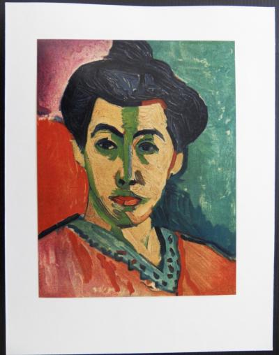Henri MATISSE (d’après) : Madame Matisse, 1954 - Lithographie en couleur 2