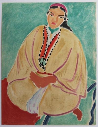 Henri MATISSE (d’après) : Jeune Marocaine, 1954 - Lithographie Signée 2