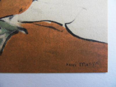 Henri MATISSE (d’après) : Homme à la cravate noire, 1954 - Lithographie Signée 2