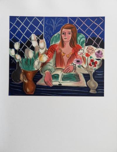 Henri MATISSE (d’après) - Tulipes et anémones - Lithographie signée 2