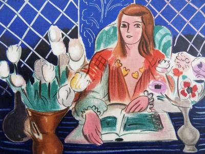 Henri MATISSE (d’après) - Tulipes et anémones - Lithographie signée 2