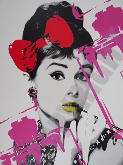 Death NYC - Audrey Hepburn Death Perfume  - Sérigraphie originale numérotée et signée - 2