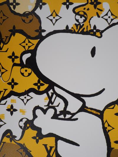 Death NYC - Snoopy Yellow  - Sérigraphie originale signée 2