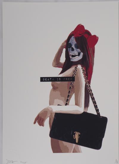 Death NYC - Chanel Skull - Sérigraphie originale signée 2
