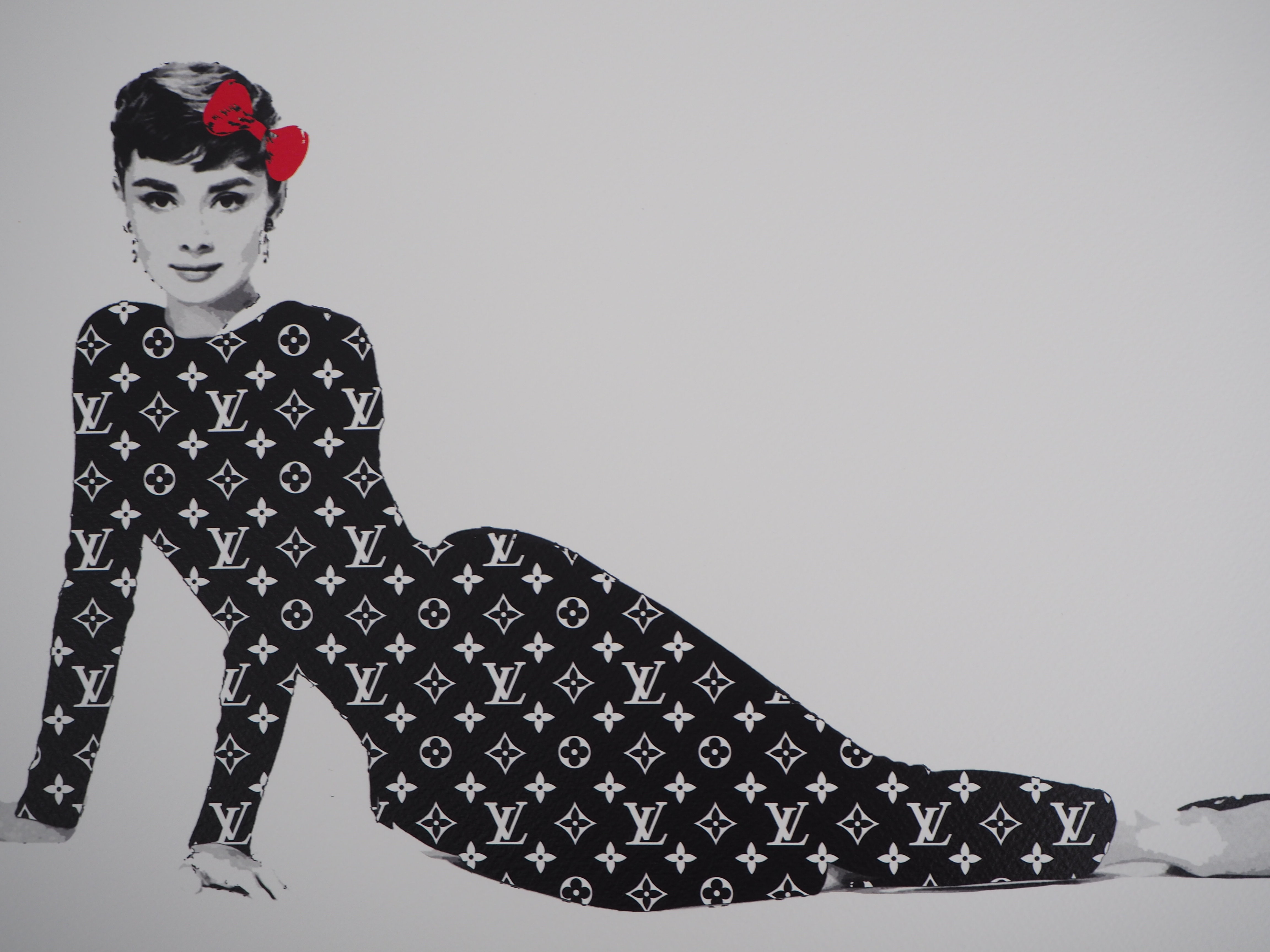 Death NYC - Audrey Hepburn Louis Vuitton- Sérigraphie originale