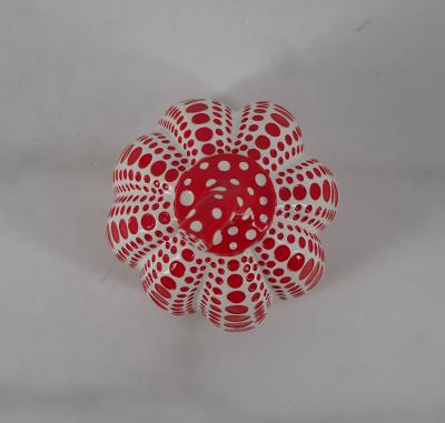 Yayoi KUSAMA (d’après) : Dots Obsession (Pumpkin red) - Sculpture signée 2