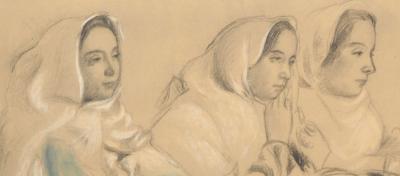 Maurice DENIS - Trois femmes assises - Lithographie signée 2
