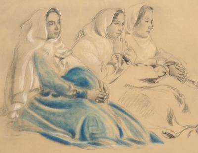 Maurice DENIS - Trois femmes assises - Lithographie signée 2