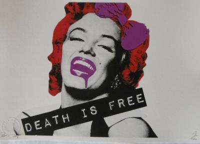 Death NYC - Marilyn Death is Free, 2016 - Sérigraphie signée et numérotée 2